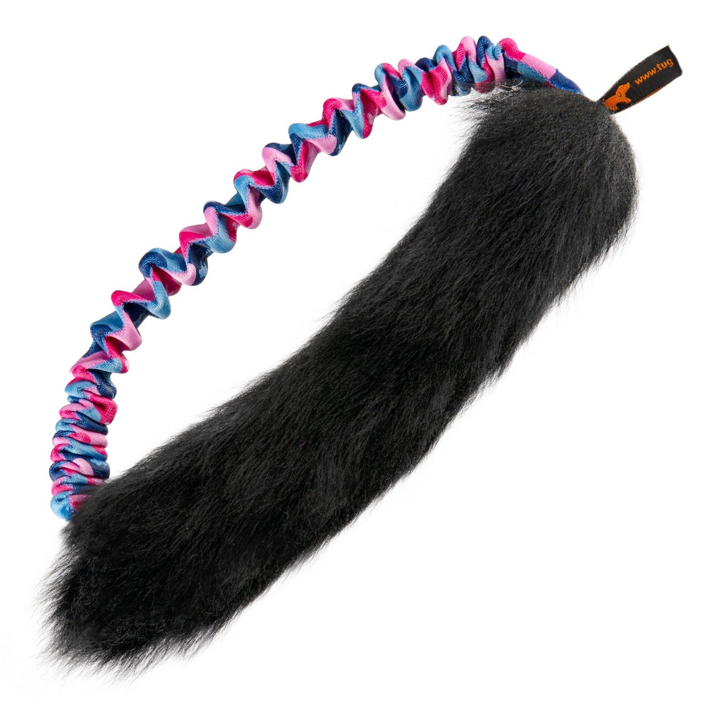 Bungee-Zergel aus Lammfell | Rosa-Muster