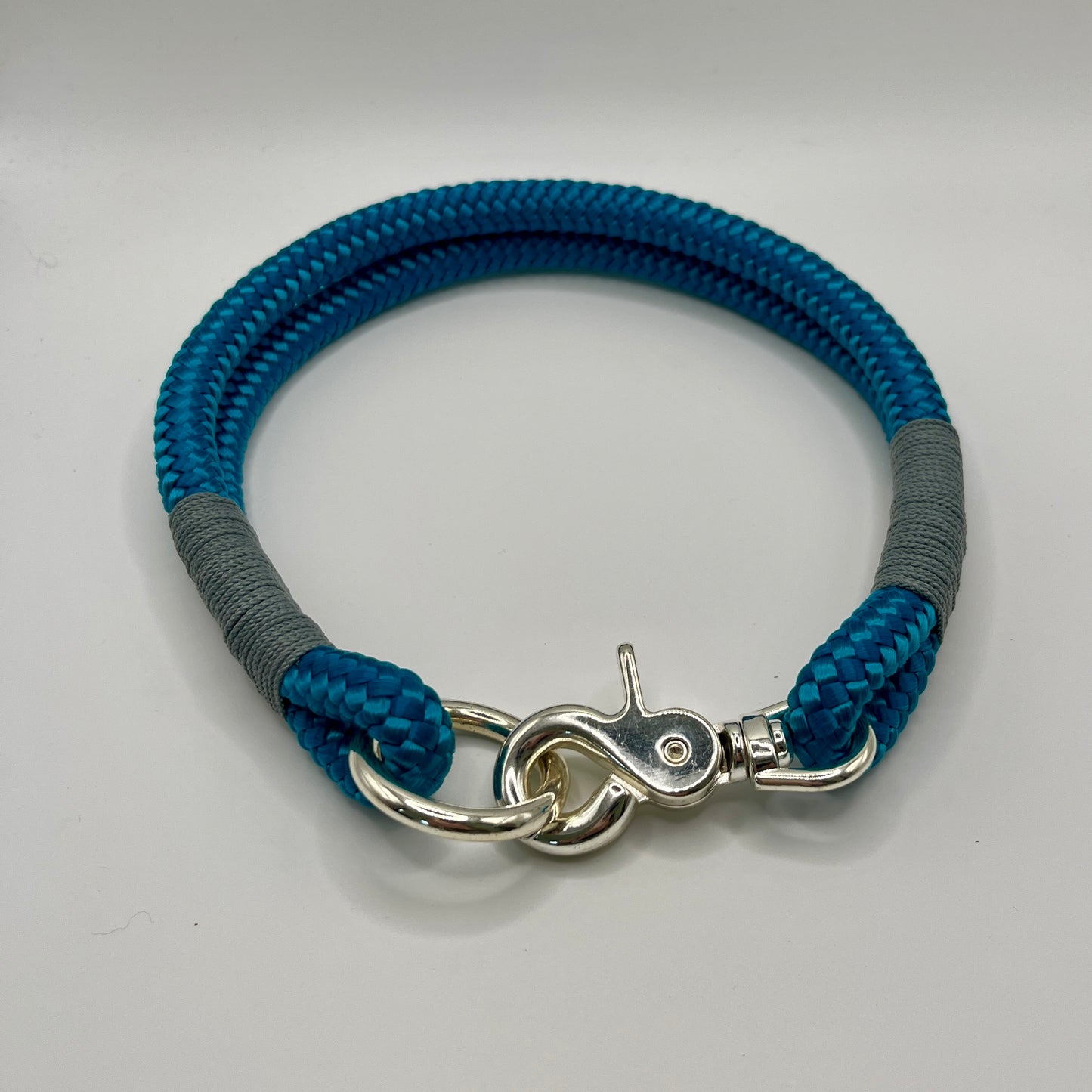 Paracord Halsband Aquamarin