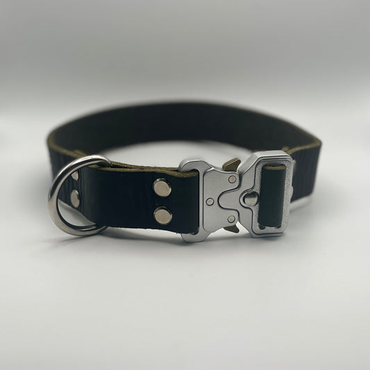Fettleder Halsband "ILEX" mit Safety Snap